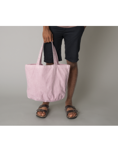 WES-W345-Garment Dyed Shopper